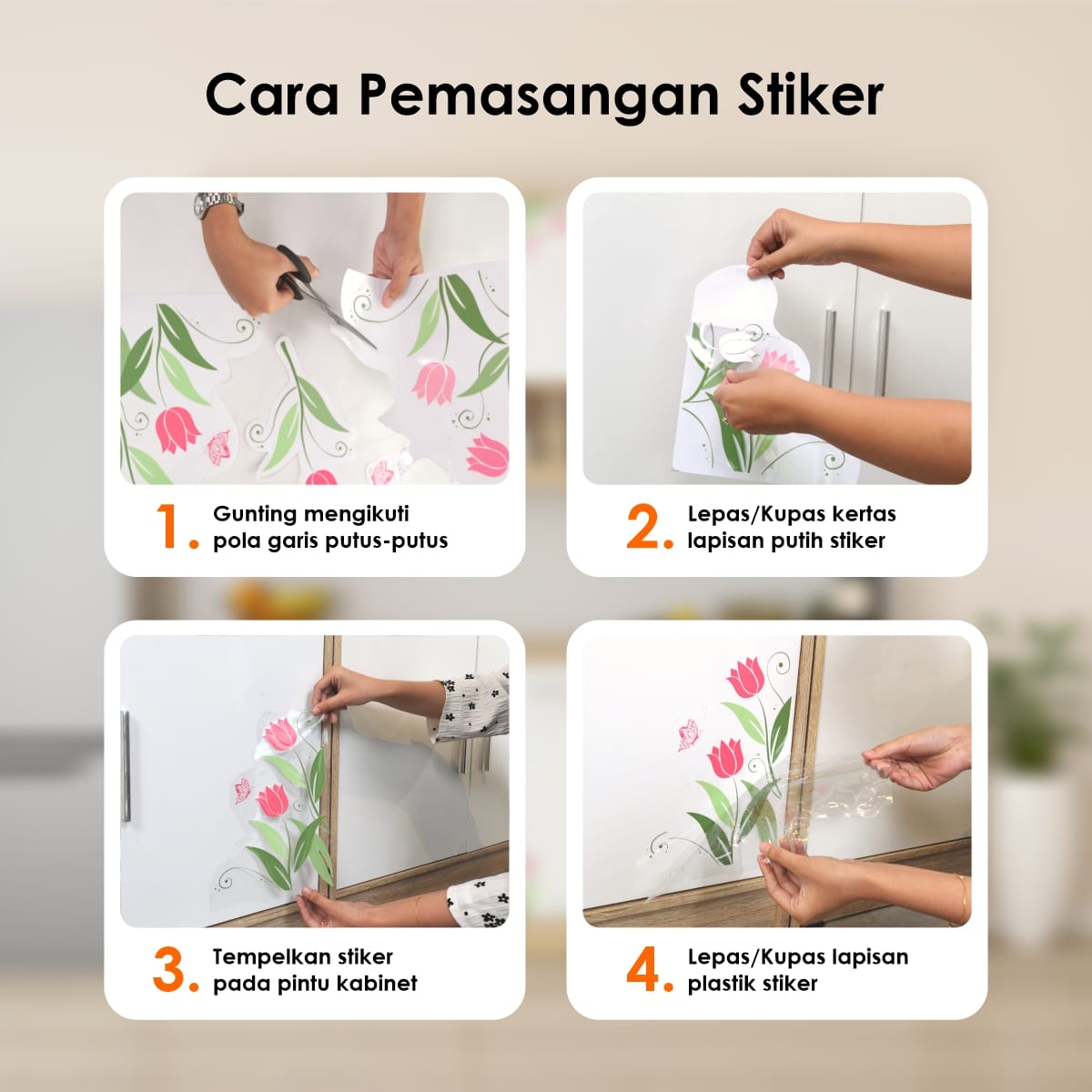 ELENA CLARA SET - CARA PEMASANGAN STIKER